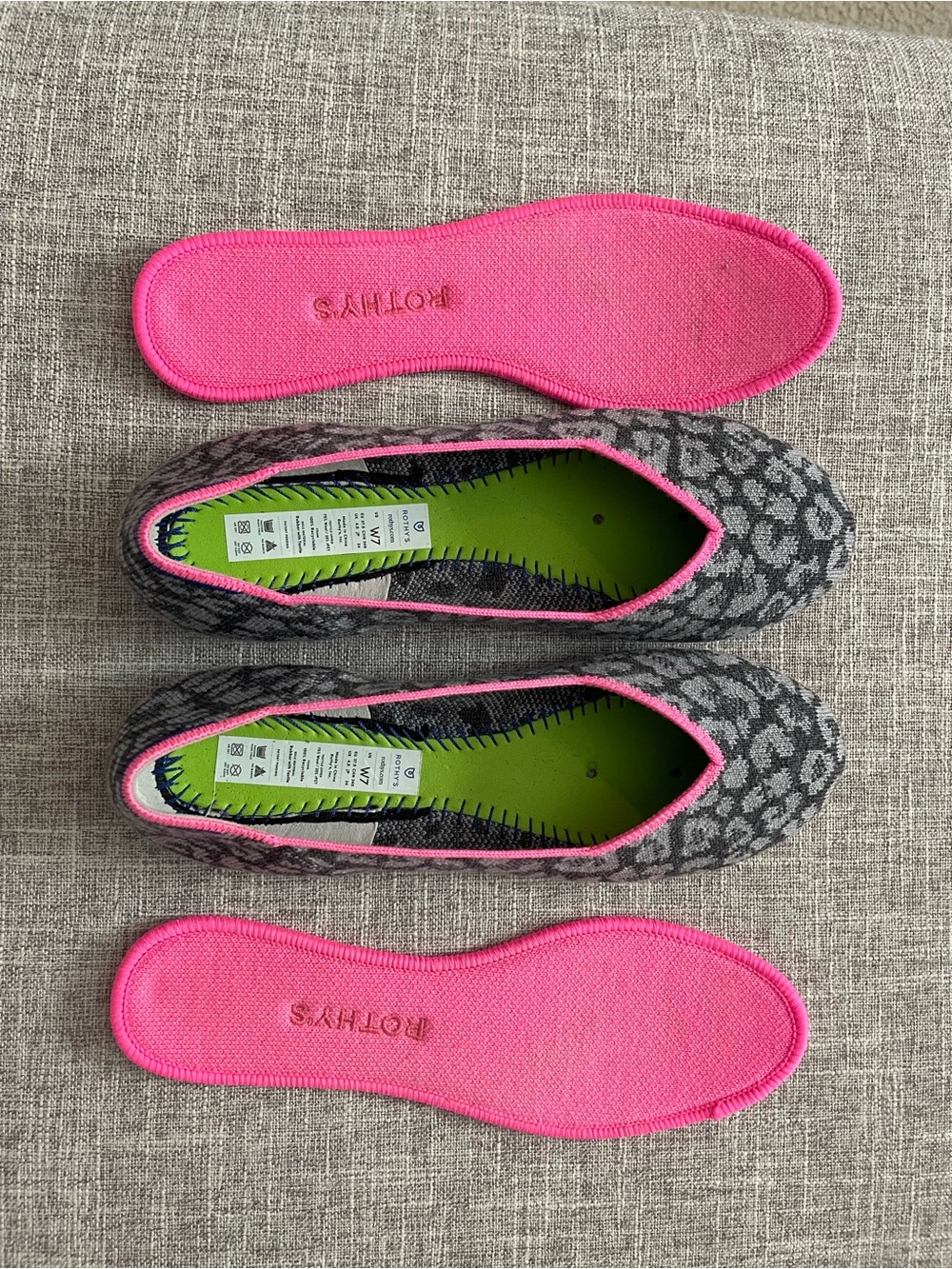 Rothy's Merino Haze Spot Flats - Picture 4 of 7